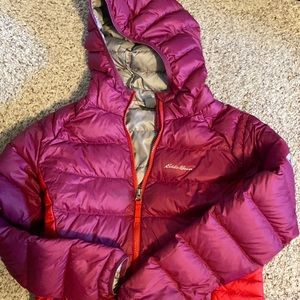 Girls Eddie Bauer jacket pink/maroon size 14/16